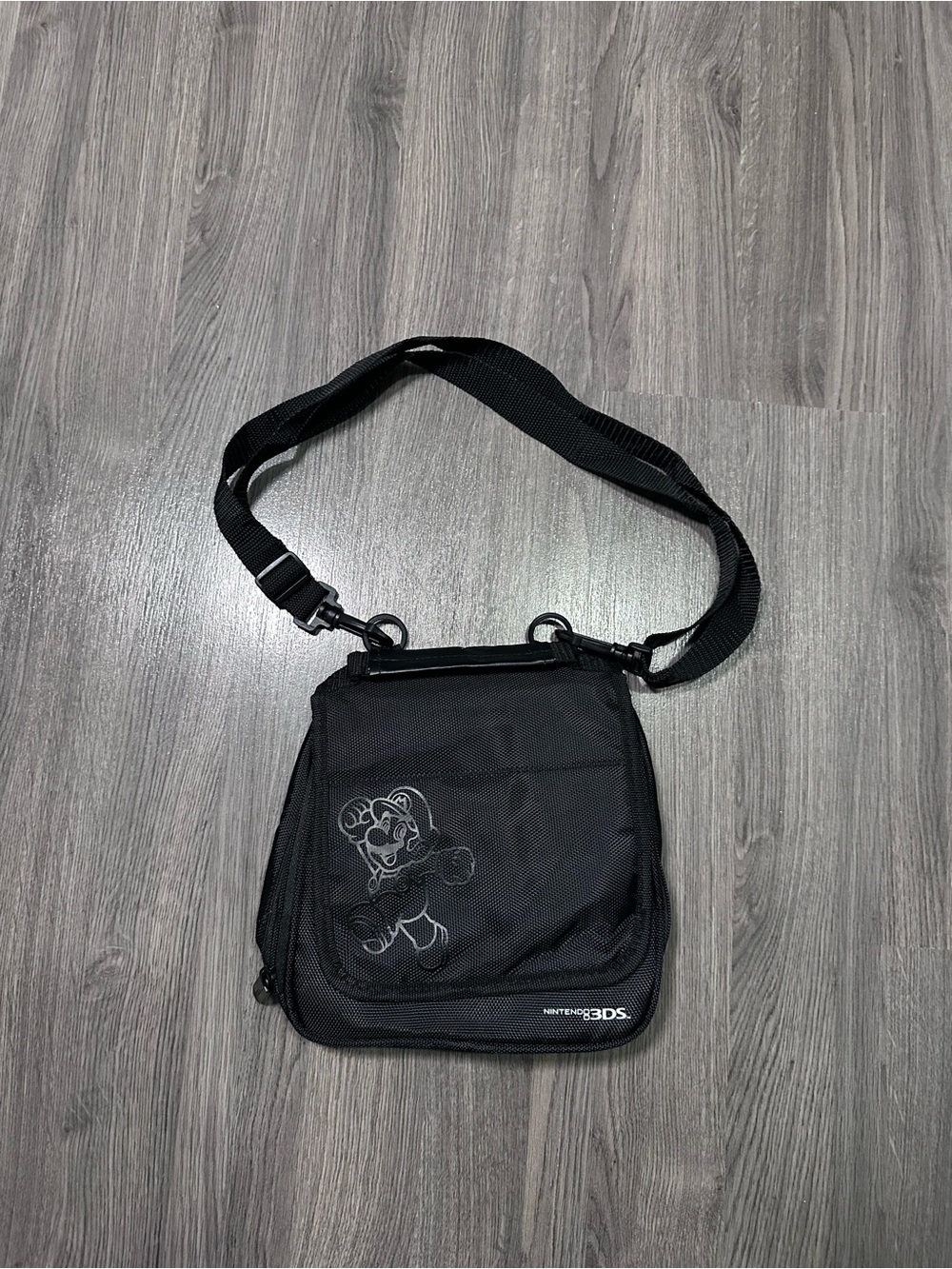 Nintendo 3DS Super Mario Bros Black Carrying Case Travel Bag
